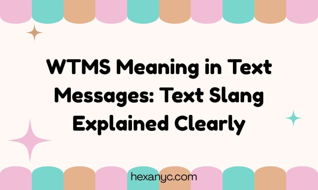 WTMS Meaning in Text Messages