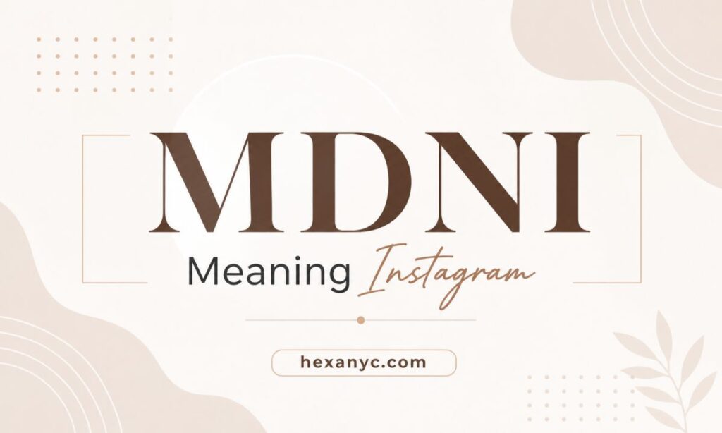 MDNI Meaning Instagram