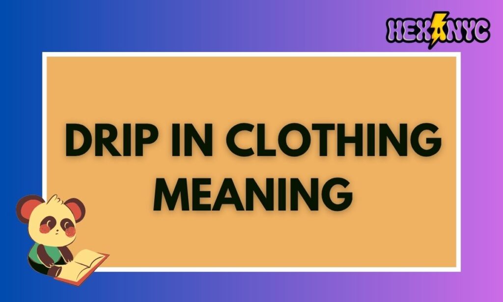 Meaning of Drip Slang in English (2)
