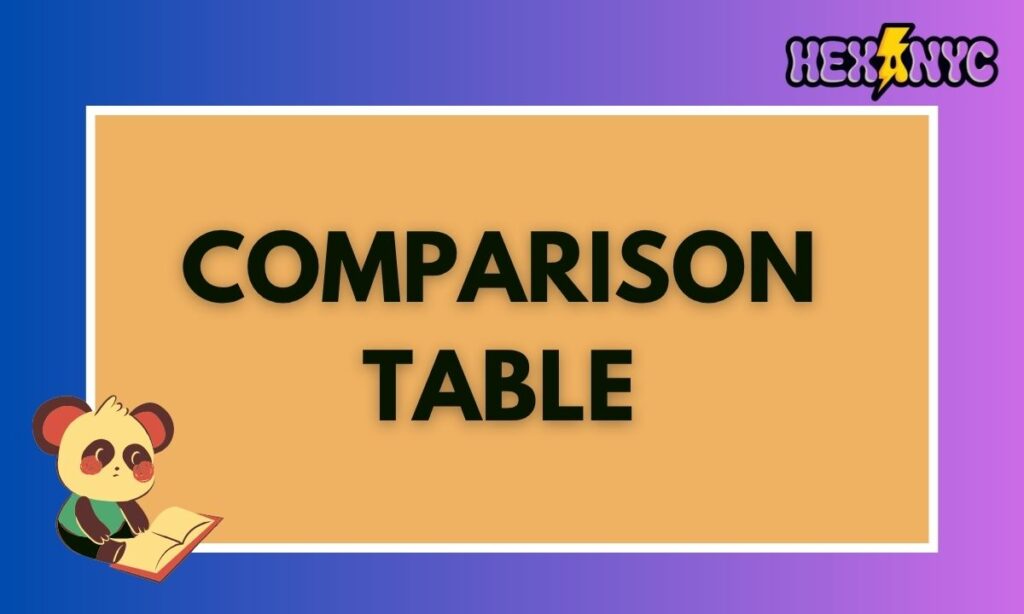 Comparison Table