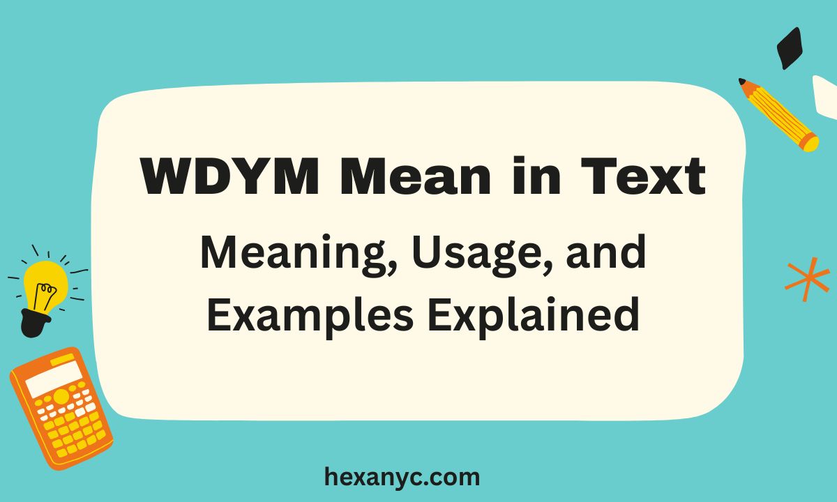 WDYM Mean in Text
